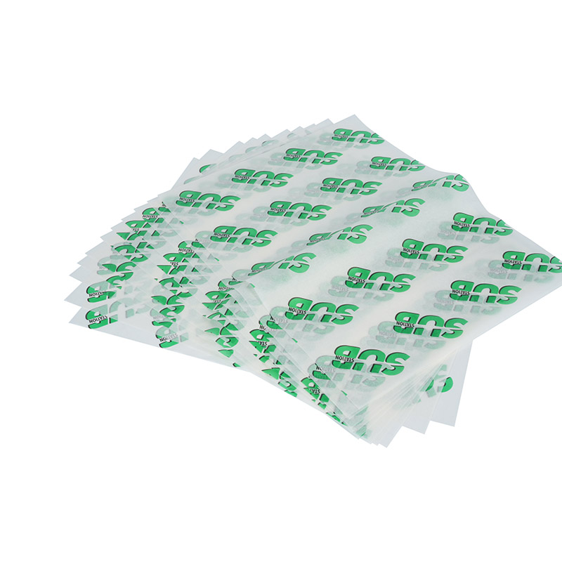 Greaseproof frustrum assae similitudinem involuti charta